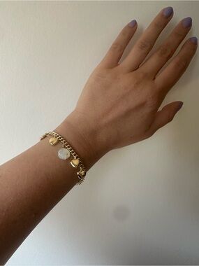 NEW Pretty Bird Jewelry Gold Charm Bracelet